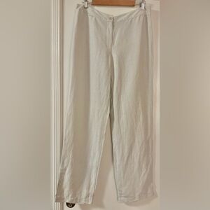 Silk linen straight pant - nwt